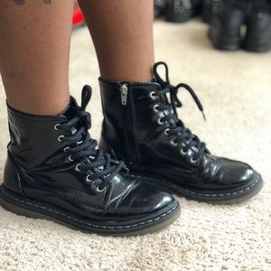 Zippered Combat Boots